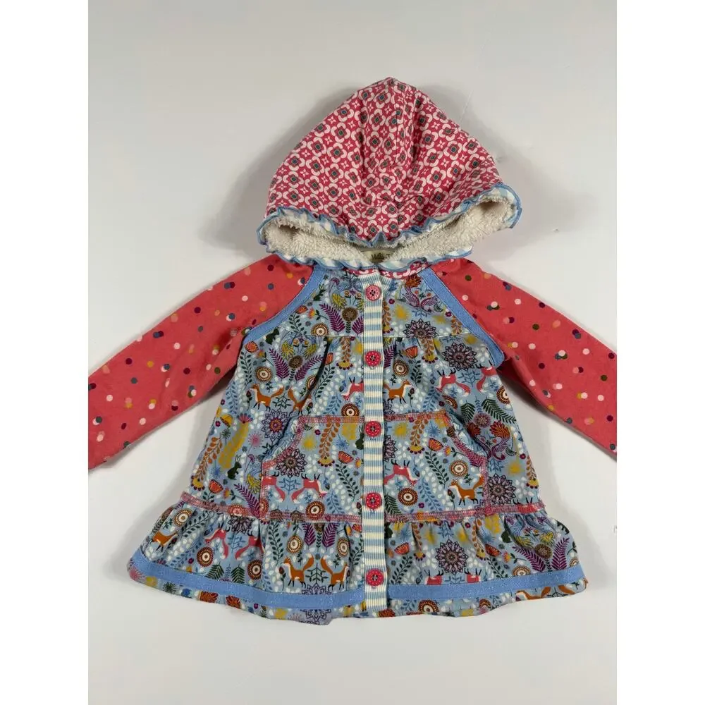 Matilda Jane Hold Me Hoodie Woodland Fox Sherpa Jacket 18-24 Months